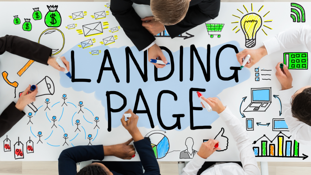 Collaborative planning session for location-specific landing page strategy