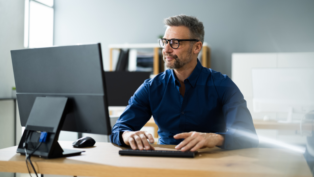 Man analyzing site performance after implementing incremental static regeneration