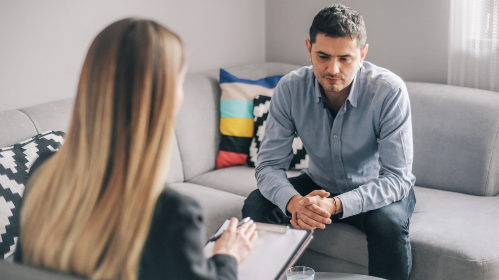 Counseling session showing how SEO for therapists connects clients